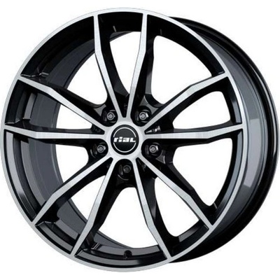 Rial X12 8x19 5x112 ET54 diamond black polished