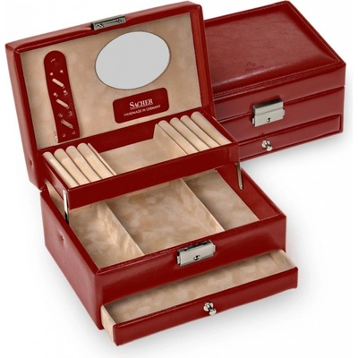 Sacher šperkovnice Carola Classic 15 000 295043 červená