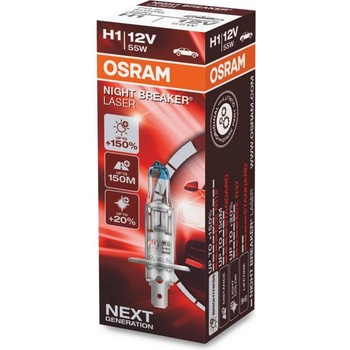 OSRAM H1 osram Нощен лазерен прекъсвач +150% 1 бр (1661)