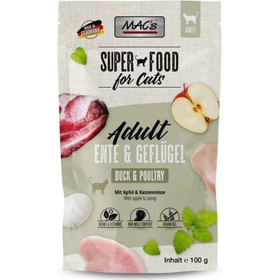 Mac's Cat kačka hydina a jablko 100 g
