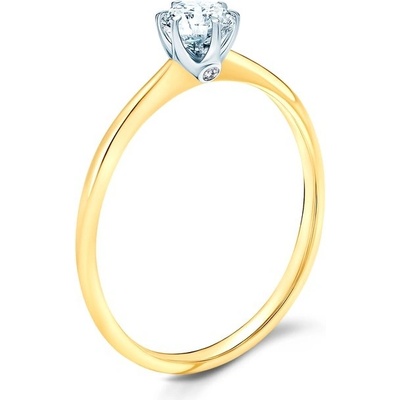 Savicki Zásnubný prsteň The Journey dvojfarebné zlato diamant TJ R6 D ZB