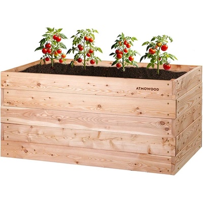 ATMOWOOD Prémiový vyvýšený záhon 150 x 80 x 70 cm hnědý
