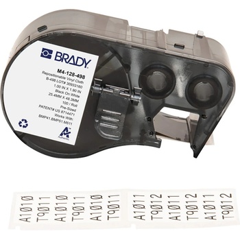 Brady M4-128-498 / 170792, 48.26 mm, Vinyl, черно копиране / бял фон (170792)