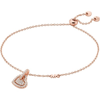 Michael Kors půvabný pozlacený náramek se zirkony Love Kors MKC1748CZ791