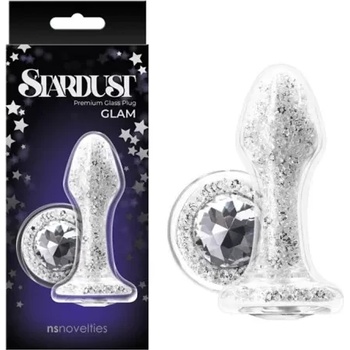Стъклен разширител, звезден прах, 9, 5см. - Stardust Glam White (NSTOYS0838)