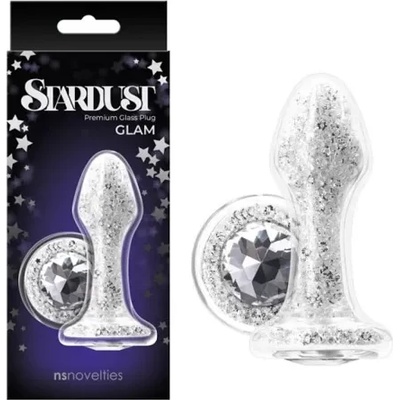 Стъклен разширител, звезден прах, 9, 5см. - Stardust Glam White (NSTOYS0838)