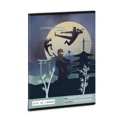 Ars Una Ninjas in the Dark: Тетрадка с редове - 2. клас, A5
