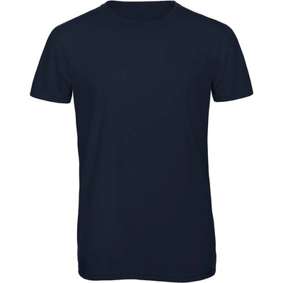 B&C Triblend men pánske tričko modré navy
