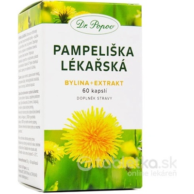Dr.Popov Pampeliška bylina+extrakt 60 kapsúl