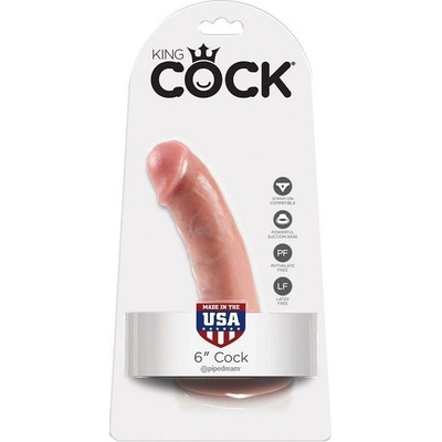 King cock 6" cock brown 15.2 cm