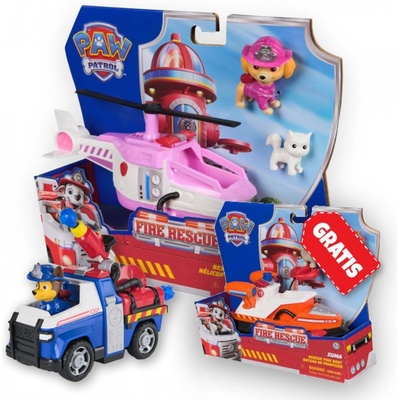 ПРОМОЦИЯ: Пес патрул Fire Rescue превозни средства Скай + Чейс + Зума Безплатно (AS_6072661_6072641_6072684)