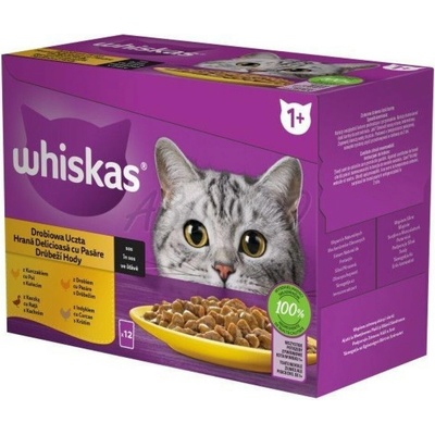 Whiskas drůbeží výběr ve šťávě cat 85 g x 12 ks