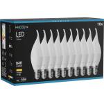Mexen Nova 10x LED крушка пламък E14, C37, 8W, Топла - 3000K, 840 lm - L106-E14-0830-01x10 (L106-E14-0830-01x10)