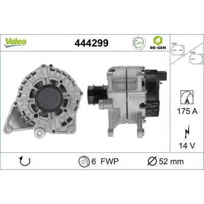 VALEO Alternátor VALEO RE-GEN REMANUFACTURED VA 444299