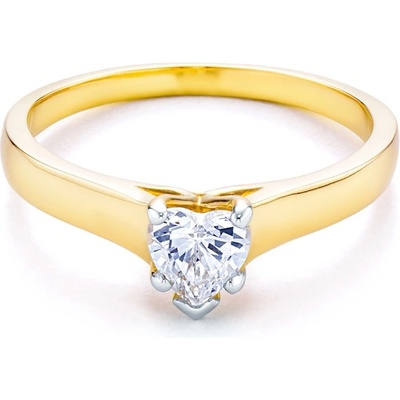 SAVICKI Годежен пръстен Solitaire: два цвята злато. кубичен цирконий