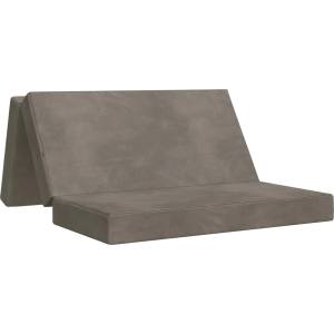 vidaXL Сгъваем диван легло 200 x 67 x 45 см Светлосиво (900263)