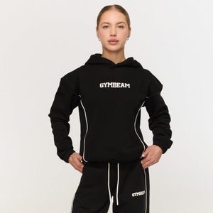 GymBeam Дамски суичър Varsity Black L