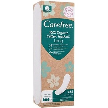 Carefree Organic Cotton Long slipové vložky 24 ks