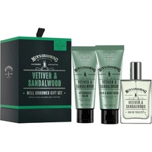 Scottish Fine Soaps Vetiver a Santalové dřevo EDT 50 ml + balzám po holení 75 ml + sprchový gel 75 ml dárková sada