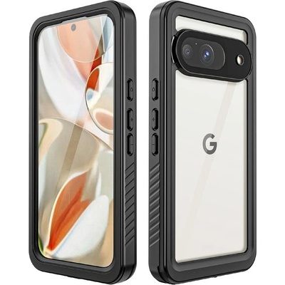Google Pixel 9 REDPEPPER Водоустойчив / Удароустойчив Калъф + Скрийн Протектор - Черен, IP68