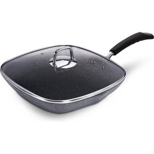Berlinger Haus Грил тиган с капак и каменно покритие Stone Touch Line 28cm 55825 (BH/6108)