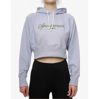 PUMA Classics Relaxed Cropped Hoodie Grey