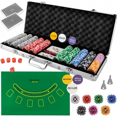 Malatec 23529 Poker set 500 žetonů HQ – Zboží Dáma