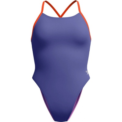 Speedo Womens Solid Tie Back Hapuna Blue