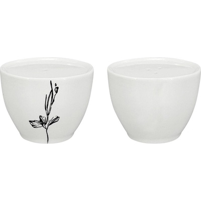 by inspire Porcelánová souprava sůl pepř Wild bílá černá