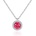 Silenti Jewelry Сребърно колие "Рубин