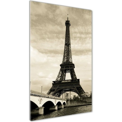 Vertikálny foto obraz sklenený Eiffelová veža Paríž 50x100 cm