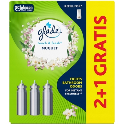 Glade Touch&Fresh Zásoba do osviežovača vzduchu Muguet 3 x 10 ml
