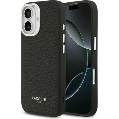 Lacoste PU Leather Champs Elysees MagSafe Задний Чехол для iPhone 17 Black Lacoste | Cheren | МЪЖЕ | UNI