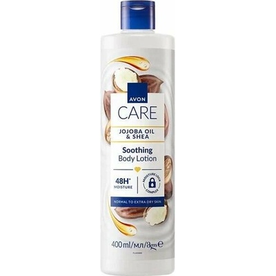 Avon Care Zklidňující tělové mléko s jojobovým olejem a bambuckým máslem 400 ml