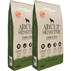 vidaXL Premium Adult Sensitive Lamb & Rice 2x15jg