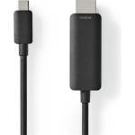 Nedis CCGL64655BK10 USB C (USB-C) - HDMI кабел, USB 3.2 Gen 1, 4K60Hz, дължина 1 м (CCGL64655BK10)