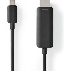 Nedis CCGL64655BK10 USB C (USB-C) - HDMI кабел, USB 3.2 Gen 1, 4K60Hz, дължина 1 м (CCGL64655BK10)