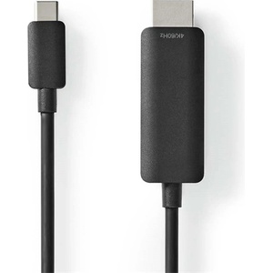 Nedis CCGL64655BK10 USB C (USB-C) - HDMI кабел, USB 3.2 Gen 1, 4K60Hz, дължина 1 м (CCGL64655BK10)