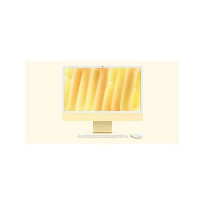 Apple iMac 24" Retina 4.5K Display с Apple M4 с 10-Core CPU, 10-Core GPU, 24GB RAM, 512GB SSD - Yellow, Intl. Engl. клавиатура (Дисплей: Nano-texture glass) (z1k2_imac24-disp-nano-179)