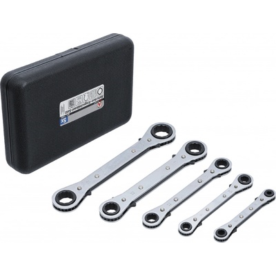 BGS technic Sada ráčnových očkových klíčů, rovné, přepínatelné 6 x 8 - 19 x 22 mm 5dílná BGS 1450