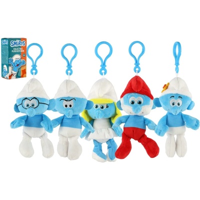 Přívěsek na klíče Teddies Šmoula/Šmoulové plyš 16cm mix druhů v krabičce 8 5x16cm – Hledejceny.cz