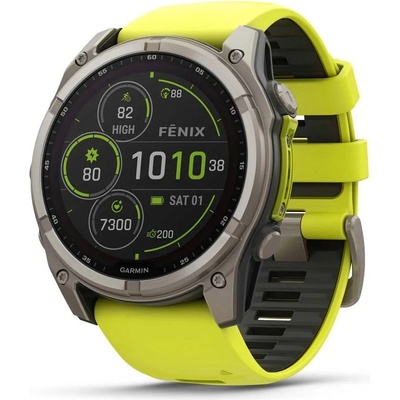 Garmin Fenix 8 51mm Sapphire Solar Titanium Bright Yellow/Graphite 010-02907-21