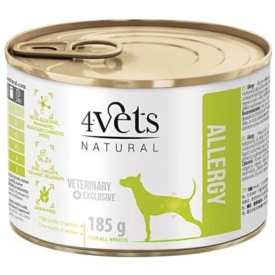 4Vets NATURAL Veterinary Exclusive ALLERGY 185 г