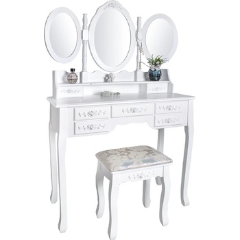Malatec 4644 Toaletný stolík so stoličkou a zrkadlom XL