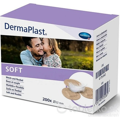 DermaPlast SOFT náplasti okrúhle Spots (22mm) 200 ks