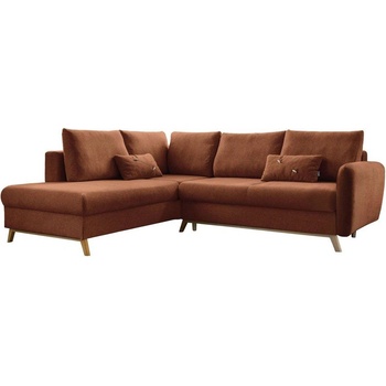 Miuform Оранжев ъглов разтегателен диван ляв ъгъл, Scandic Lagom - Miuform (Lagom HAEECL-2QBKR MAS409)