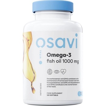 Osavi Omega-3 Fish Oil, 1000 mg, lemon, 120 гел капсули, Osavi