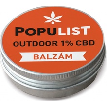 Populist OUTDOOR přírodní konopná mast 1% CBD 30 ml