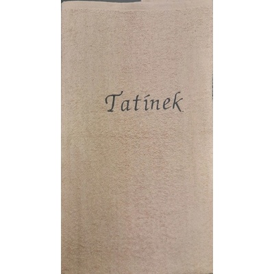 Top textil osuška s nápisem Tatínek 70 x 120 béžová