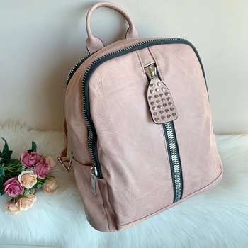 Image 1 of Розова Раница с две прегради - Модел 8104-1